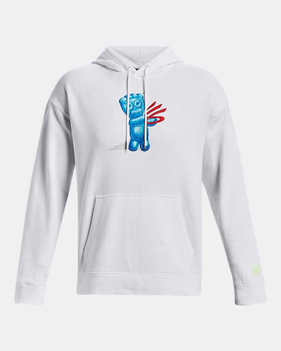Men's Curry Sour Then Sweet Hoodie in White image number 5